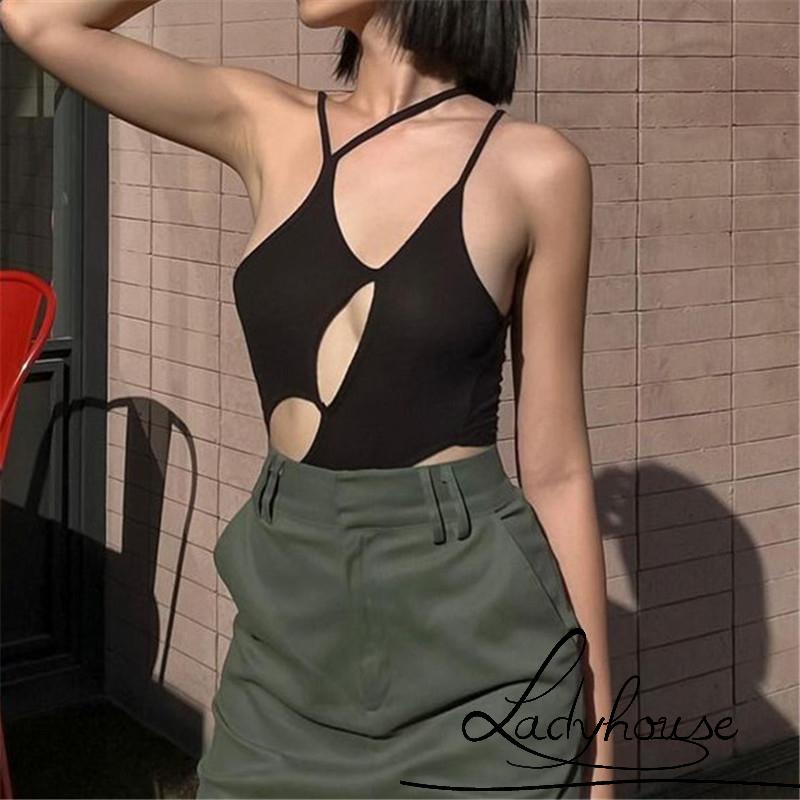 Áo liền quần hai dây hở lưng màu sắc quyến rũ cho nữ