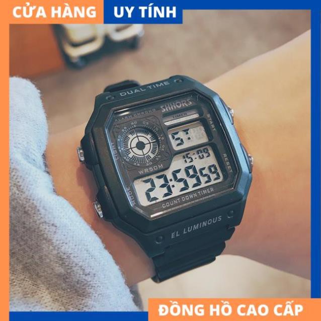 Đồng hồ nam thể thao Shhors size 42mm mặt vuông siêu độc [HÀNG XỊN]
