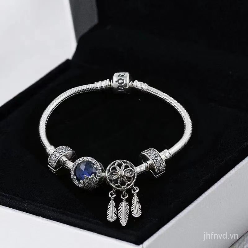 Vòng tay Pandora mạ bạc 925 mặt hình dream catcher thời trang nữ