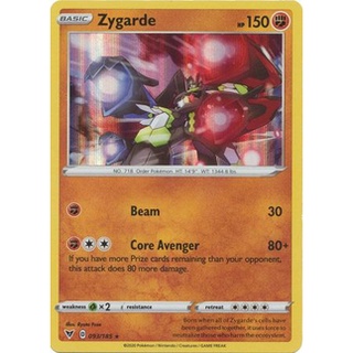 Thẻ bài pokemon zygarde - 093/185 - holo rare