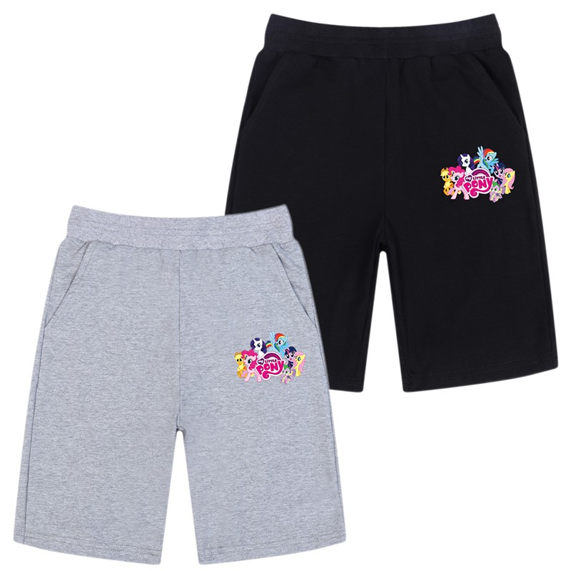 trẻ em cô gái nhỏ của tôi quần short ngựa mùa hè Quần cotton ngắn Unicorn