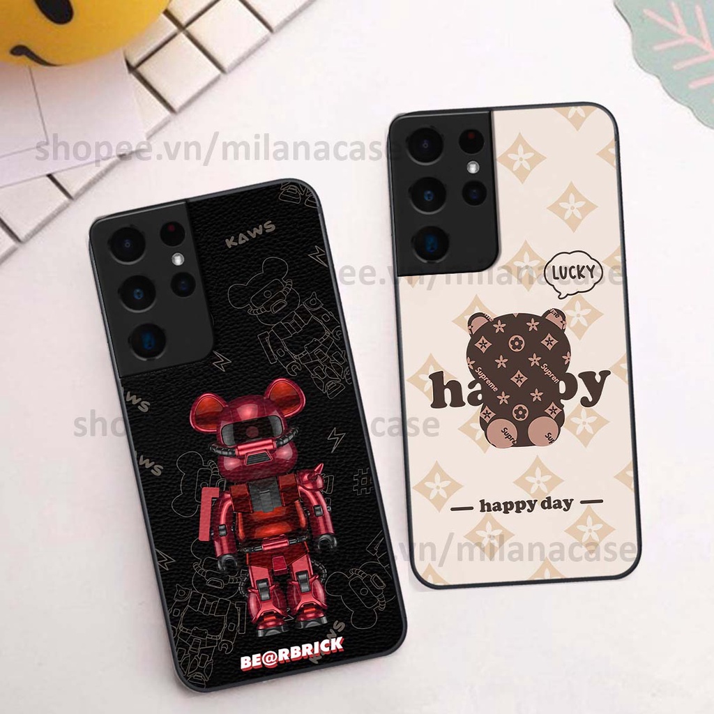 Ốp Samsung S21 Ultra gấu be@rBrick gấu Teddy Kaws siêu đẹp, phong cách, cá tính