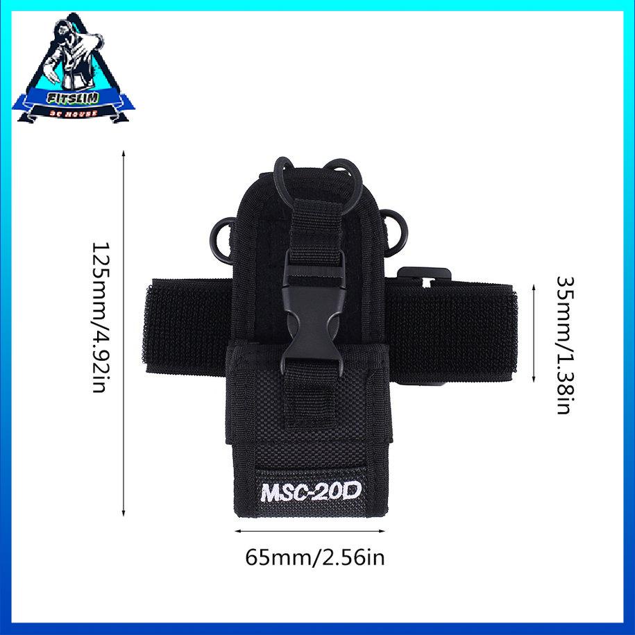 Túi đeo tay áp dụng cho máy bộ đàm Baofeng Uv-5r 888s 5rb Midland [8/10]