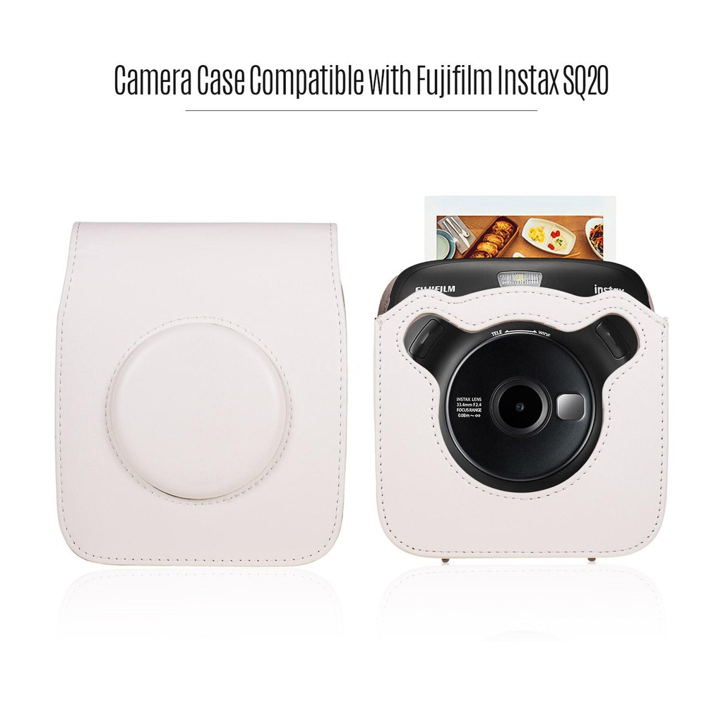 Túi Da Đựng Máy Ảnh Fujifilm Fuji Instax Sq20 Kèm Dây Đeo Vai