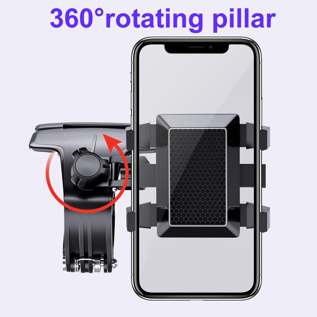 Giá Đỡ Điện Thoại Ô Tô - Giá Kẹp Điện Thoại Taplo, Kẹp Gương, Xoay 360 Linh Hoạt
