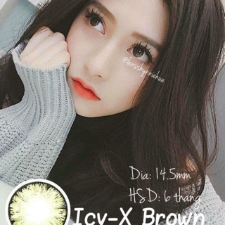 Kính áp tròng thái lan- mini icy/ little chimmer brown