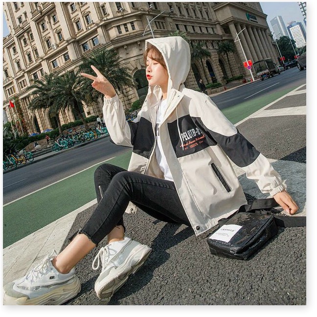 ÁO KHOÁC KAKI HỘP NỮ FORM RỘNG XINH XẮN,THIẾT KẾ HỌA TIẾT SIÊU XINH LANA FASHION
