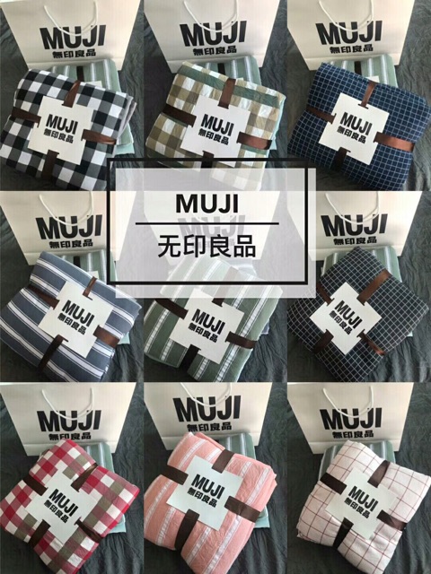 Bộ chăn ga gối muji2018