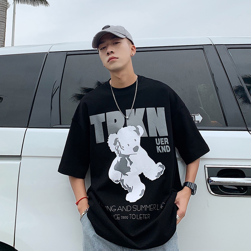Áo thun nam nữ Unisex form rộng Gấu TRKN (V254)