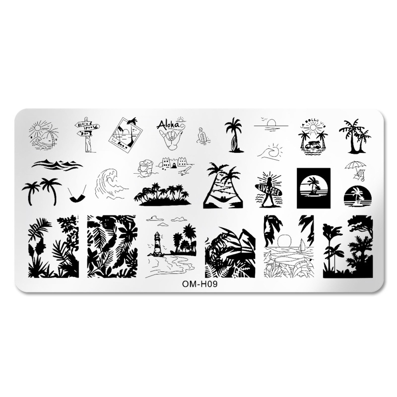 Khuôn Trang Trí Móng Tay Nghệ Thuật Họa Tiết Hoa Bướm Xinh Xắn