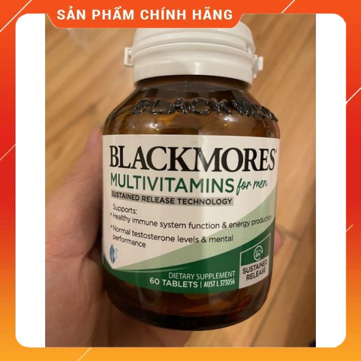 Mẫu mới Blackmores Multivitamin for Men của Úc, bổ sung vitamin cho Nam, tăng cường sinh lý nam