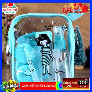 [GIẢM GIÁ] bộ lọ chiết mỹ phẩm đi du lịch, bình triết mỹ phẩm mini phong cách hàn quốc