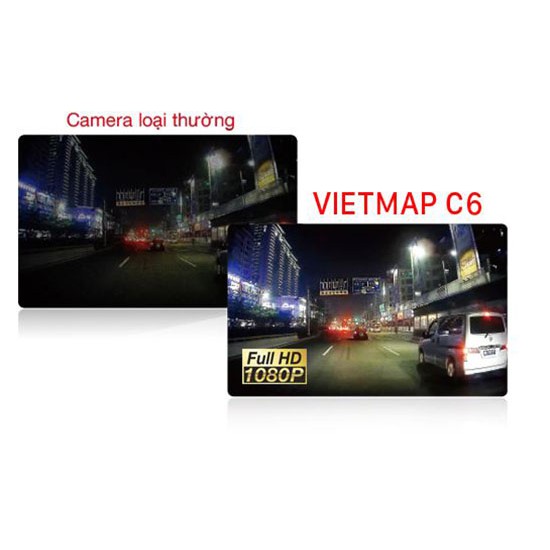 Camera hành trình Vietmap C6 Wifi xem qua điện thoại giá rẻ, tặng thẻ 64G(Miễn phí lắp đặt )