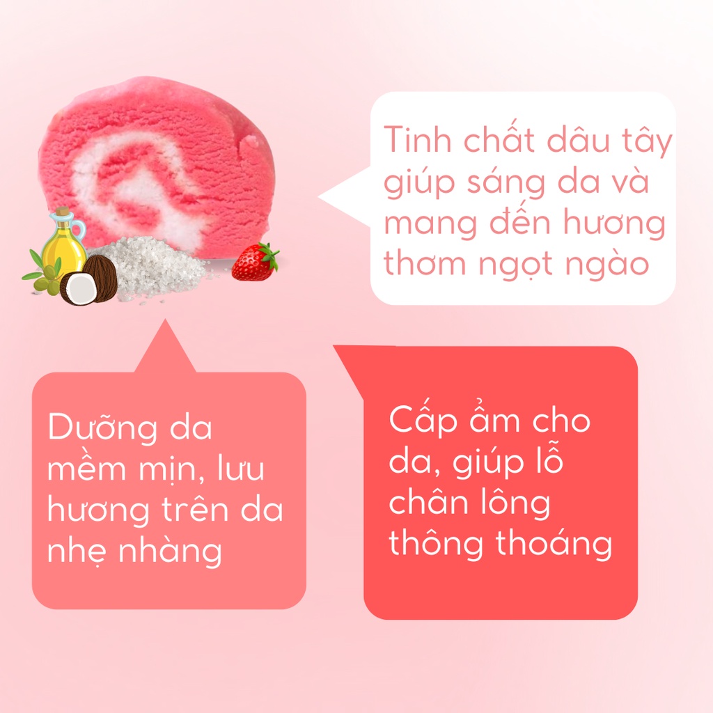 Bánh siêu tạo bọt bồn tắm SWEET LOVER [Labbi] Bubble Bar