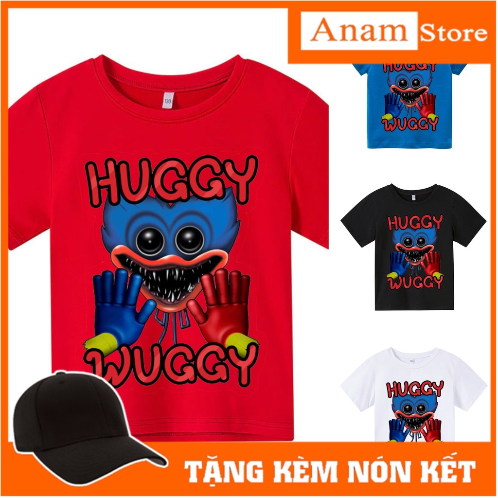 Áo thun cho bé huggy playtime 08 , 4 màu, có size người lớn, Anam Store