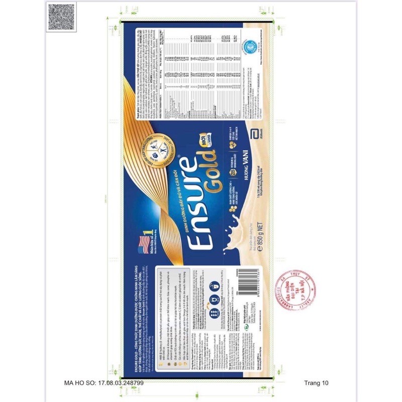 SỮA ENSURE GOLD 400G