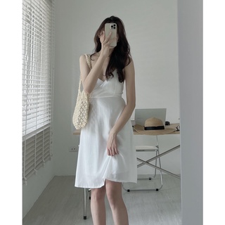 V459 Váy 2s dây chéo nơ lưng Audrey