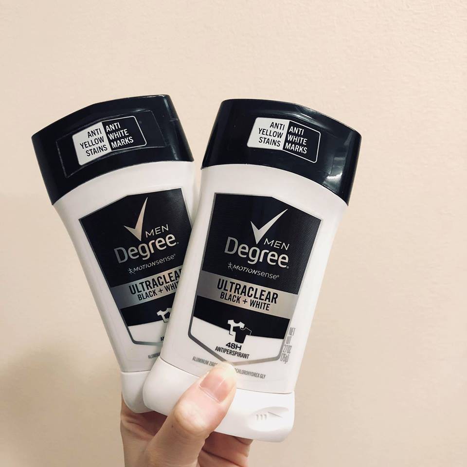 Lăn Khử Mùi DEGREE Nam Motionsense ULTRACLEAR Black + White 48h 76g