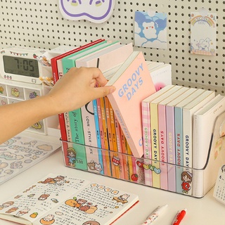 Hộp kệ đựng sách trong suốt để bàn học bàn làm việc giúp tiết kiệm diện tích bàn