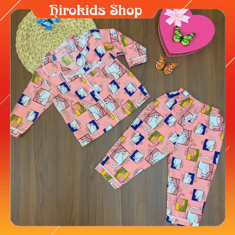 Đồ bộ Pijama Kate thái họa tiết dáng dài cho bé gái (12~32kg) - Hirokids