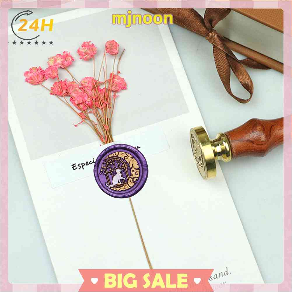 Con Dấu Sáp Tròn In Hình Động Vật Phong Cách Retro