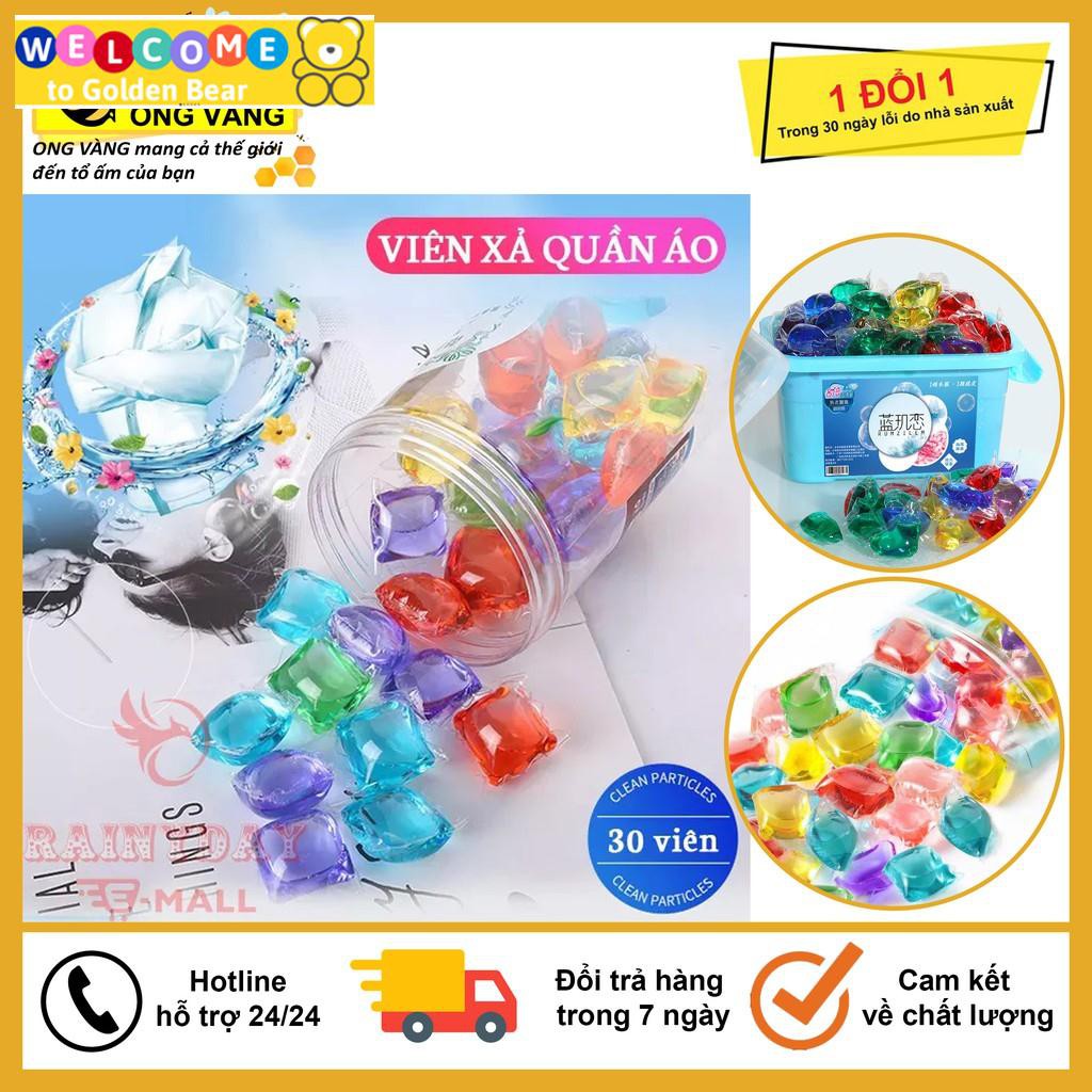 💕Bán Giá Sỉ💕 Hộp 30 Viên Xả Quần Áo Hàng Nội Địa Trung, Siêu Sạch, Loại Bỏ Tất Cả Các Vết Bẩn Kho Tan