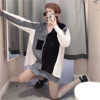 [ORDER-ẢNH THẬT] SƠ MI DỆT KIM CỔ V ULZZANG