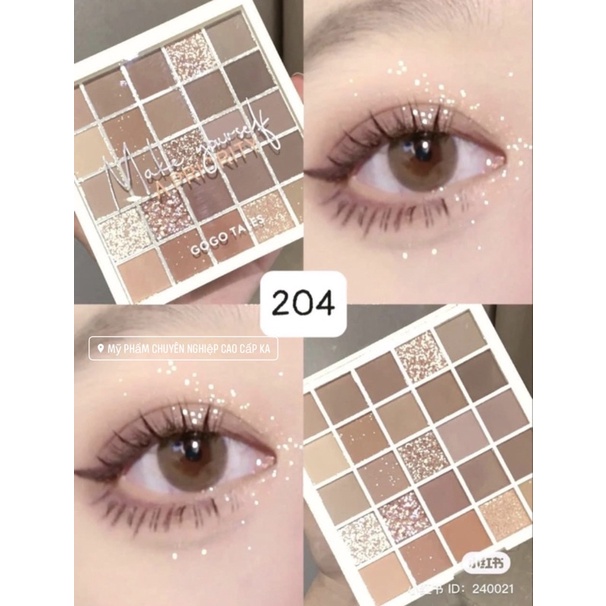 Bảng phấn mắt 25 màu GOGO TALES Crystal Color Charming Eyes