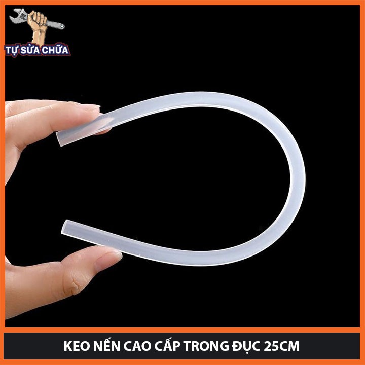 Keo nến Silicon cho súng bắn keo 2 loại 7x250mm, 11x250mm, keo nến hàng chuẩn cao cấp, độ dính tốt, keo ra trong, đẹp