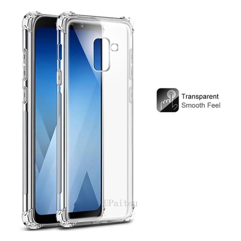 Clear Casing Samsung Galaxy M51 A21s A51 A71 A20s A50 A6 A8 Plus J4 J6 J8 2018 Ốp lưng nhựa trong suốt siêu mỏng