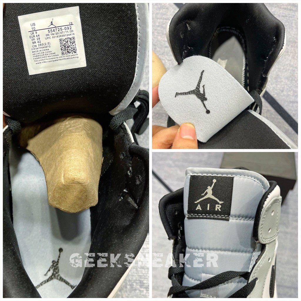 [GeekSneaker] Giày Jordan 1 Mid Light Smoke Grey - MID TOP