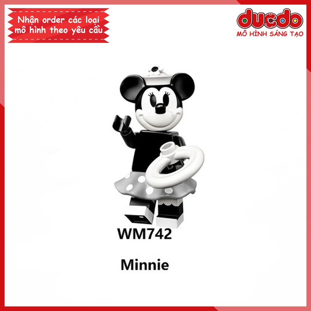 Minifigures các nhân vật Mickey, Duck, Chip, Dale - Đồ Chơi Lắp Ghép Xếp Hình Mô hình Mini WM6066