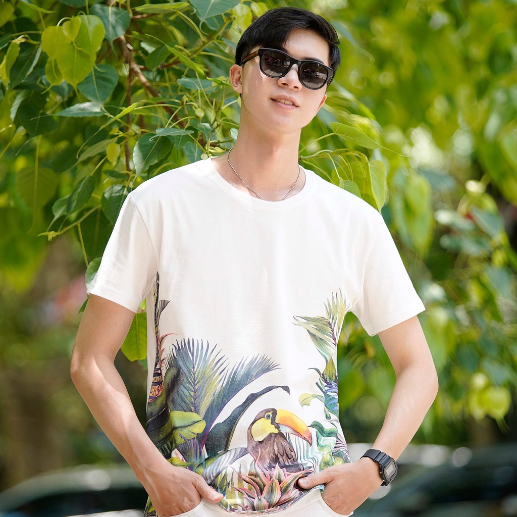 ÁO PHÔNG NAM SAYME SET GIA ĐÌNH ĐI BIỂN HỌA TIẾT NHIỆT ĐỚI MCTS0019