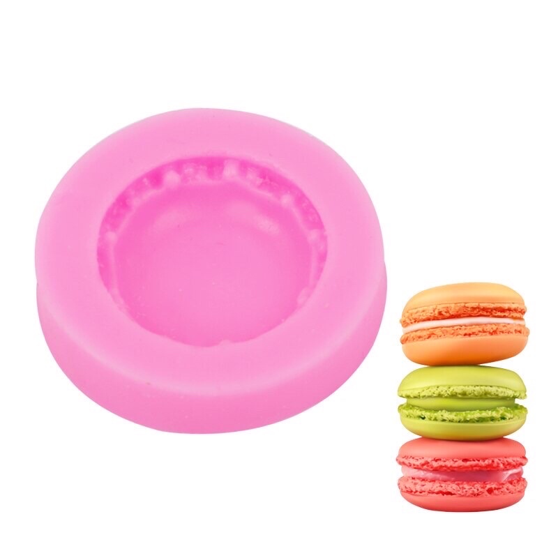 Khuôn silicon hình bánh macaron