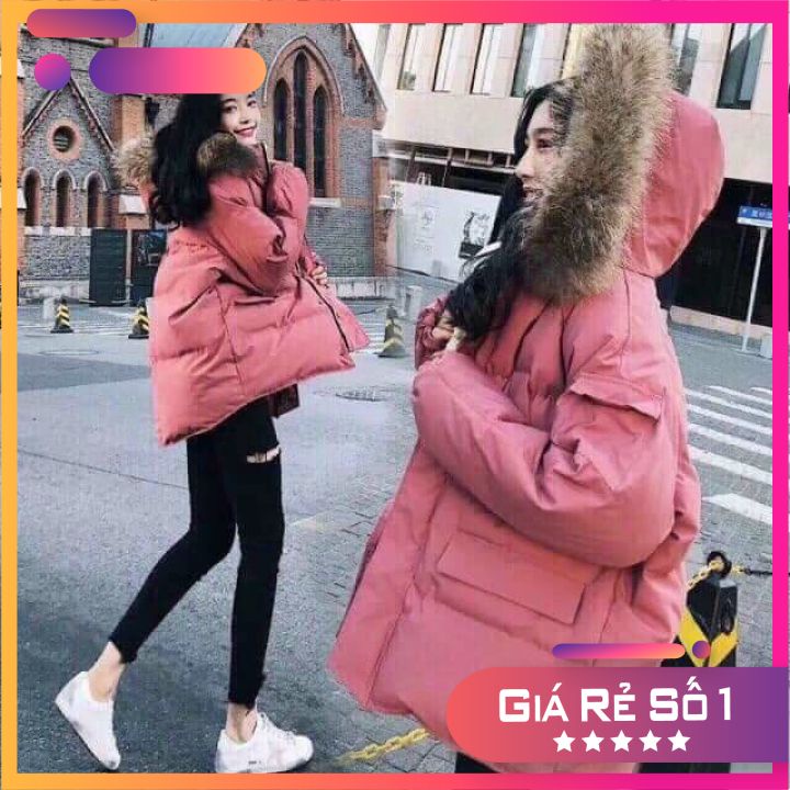 áo phao nữ quảng châu mẫu mới hàng loại 1 dày ấm, có mũ lông sẵn 3 màu siêu xinh | BigBuy360 - bigbuy360.vn