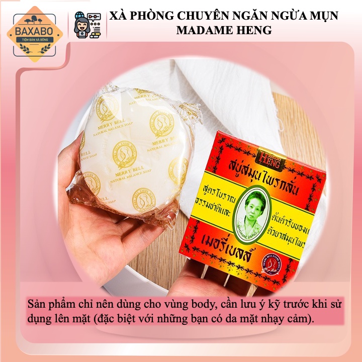 XÀ PHÒNG CHUYÊN NGĂN MỤN LƯNG MADAME HENG - XÀ PHÒNG CỔ TRUYỀN THÁI LAN - HIỆU QUẢ NGAY CỤC ĐẦU TIÊN 160G