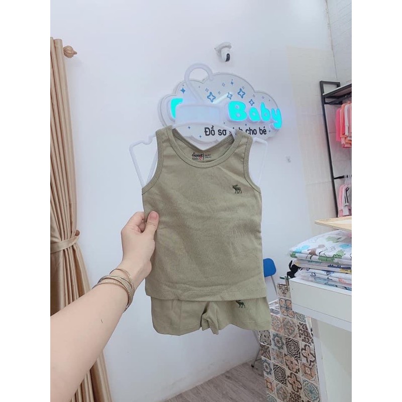 Bộ ba lỗ cotton thiết kế nhà Sweet kids | BigBuy360 - bigbuy360.vn