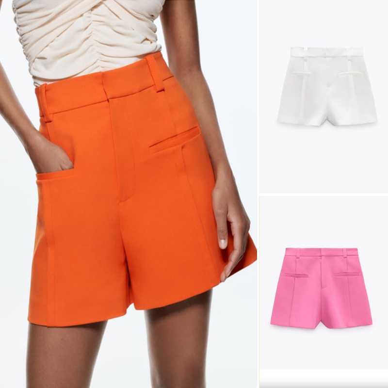 Quần Short Zara Lưng Cao Có 22 Túi Phong Cách Âu Mỹ Thời Trang Mùa Hè Dễ Phối Đồ4886073 Bán Buôn