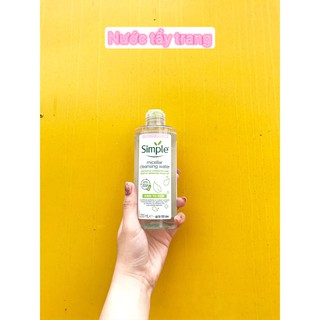 Nước tẩy trang 𝗦𝗶𝗺𝗽𝗹𝗲 𝗠𝗶𝗰𝗲𝗹𝗹𝗮𝗿 𝗖𝗹𝗲𝗮𝗻𝘀𝗶𝗻𝗴 𝗪𝗮𝘁𝗲𝗿 200ml