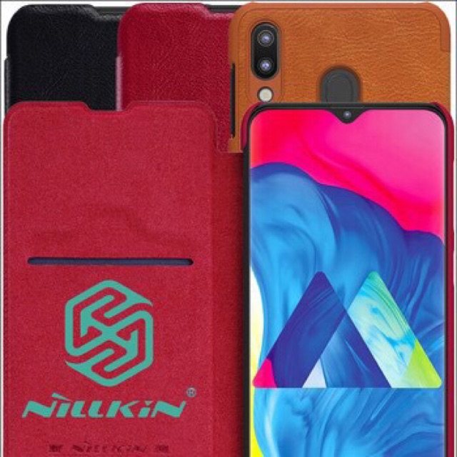 Bao da Nillkin Qin Galaxy M30 2019 có ngăn để thẻ chính hãng