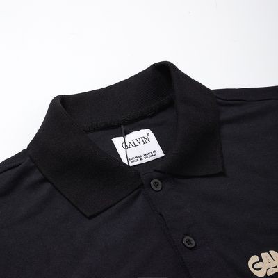 Áo phông thun polo nam Leo Vatino trắng đen tay ngắn lỡ cổ bẻ Gangster Galvin 51 | BigBuy360 - bigbuy360.vn