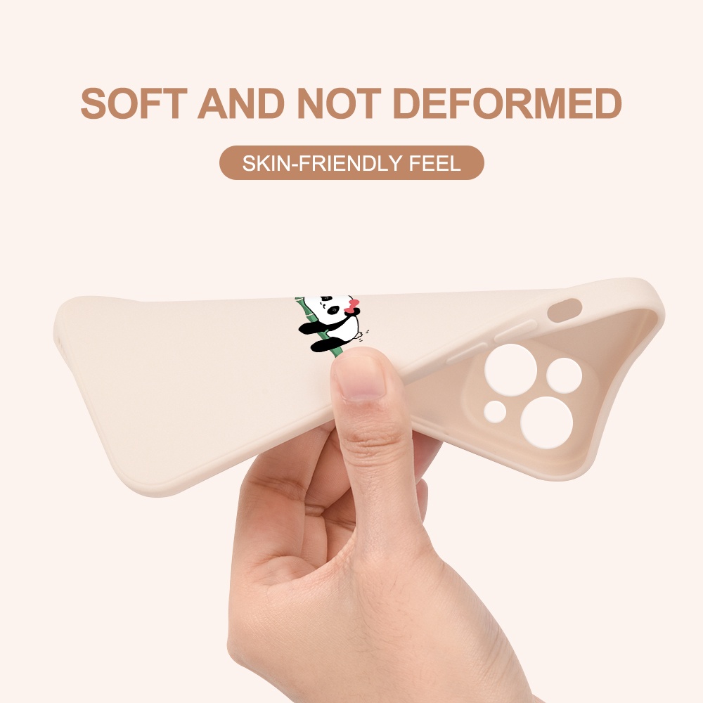 Ốp Điện Thoại Mềm Hình Gấu Trúc Dễ Thương Cho OPPO A12 F1S A5S A32 A33 A39 A52 A3 A3S A57 A59 A59S A72 A92 A11K #H245