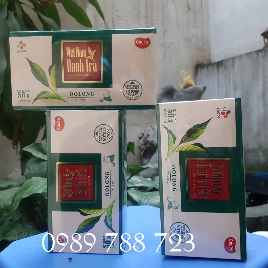 OLong Danh Trà - Trà Ô Long Cầu Tre Cao Cấp Hộp 50gr - chuyên pha trà ô long sen vàng GIAO HÀNG NGẪU NHIÊN