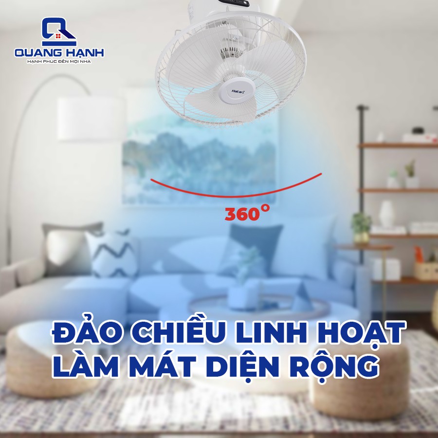 Quạt đảo trần Hatari Thái Lan HT-C18R1 HT-C18R1 Bảo hành 12 tháng