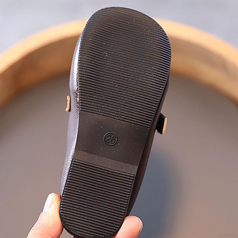 Giày Boot da ấm áp chống trượt thời trang cá tính cho bé gái