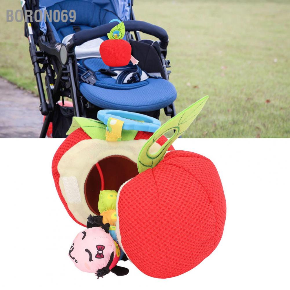 Boron069 Stroller Toy Hanging Plush Baby Bed Caterpillar Eating Fruit Shape for Newborns