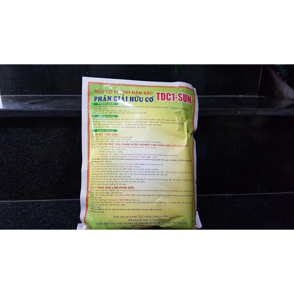 Trichoderma TDC1 phân giả hữu cơ gói 1 kg