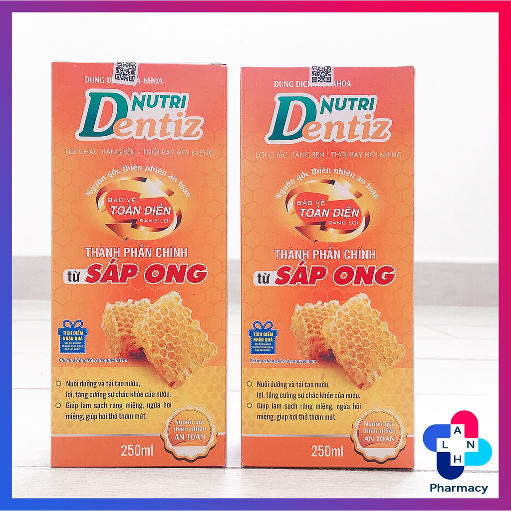 Nước súc miệng NUTRI DENTIZ - Dung dịch nha khoa giúp lợi chắc, răng bền, thổi bay hôi miệng.