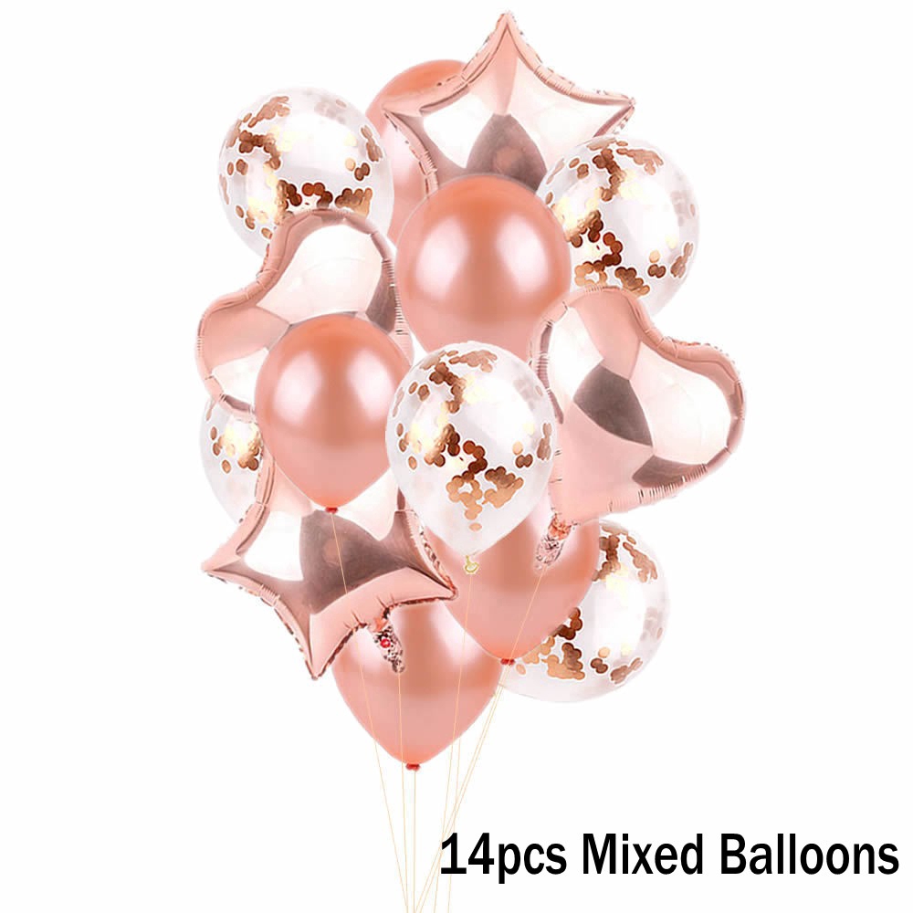 Bộ sản phẩm rèm hoa giấy tua rua màu vàng hồng trang trí tiệc tiện dụng