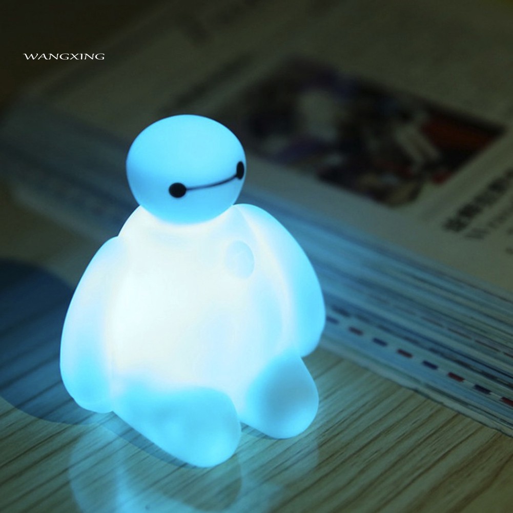 Đèn ngủ bóng LED đổi màu hình Baymax cho phòng ngủ bé